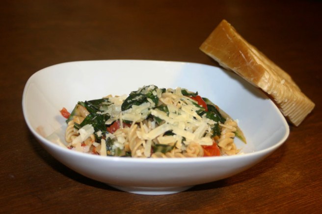 Schnelle Nudeln mit Mangold