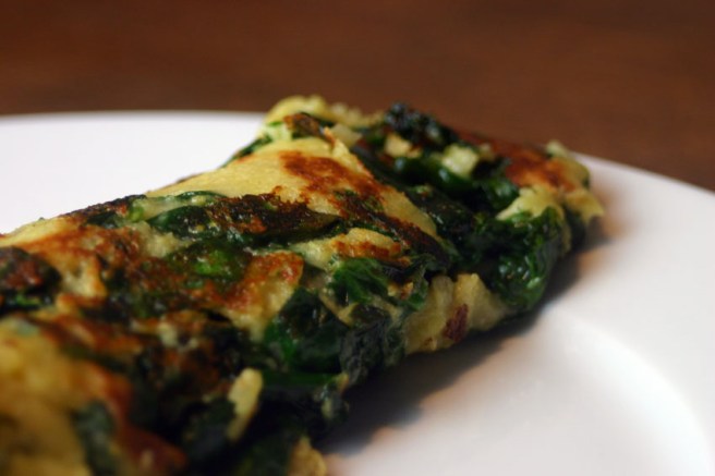 veganer Spinatpfannkuchen