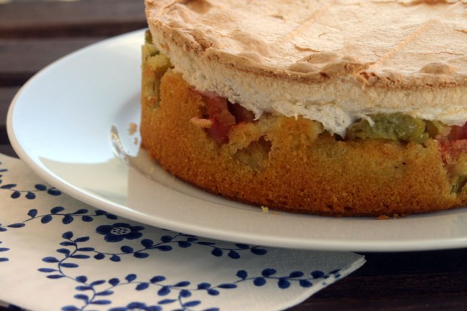 rhabarberkuchen mit baiser