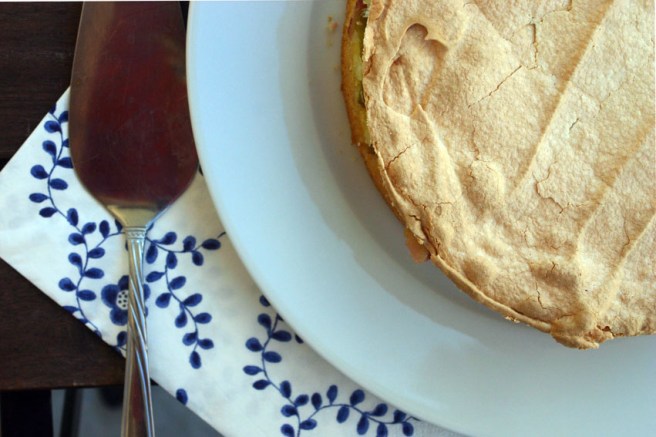 rhabarberkuchen mit baiser
