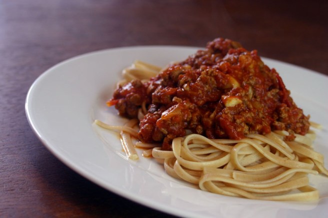 Vegetarische Bolognese mit Quorn