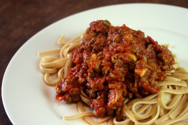 Vegetarische Bolognese mit Quorn