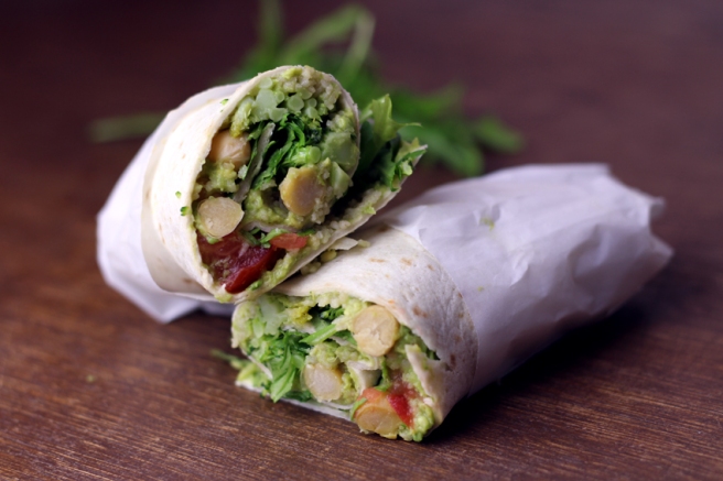 Vegane Wraps mit Avocado