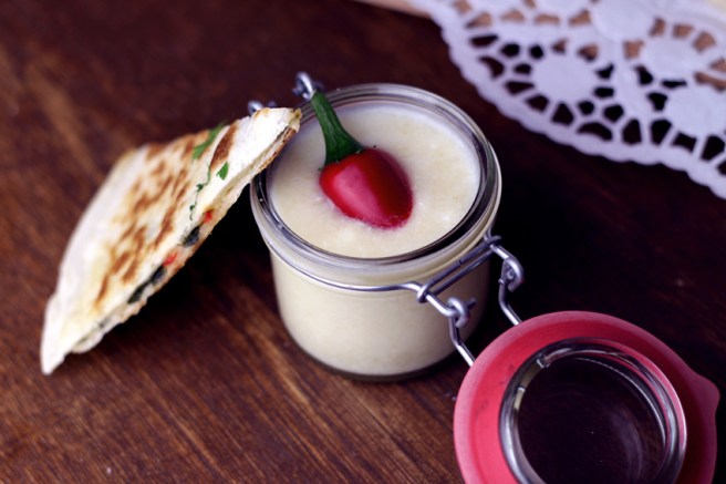 Quesadilla mit Ananasdip 