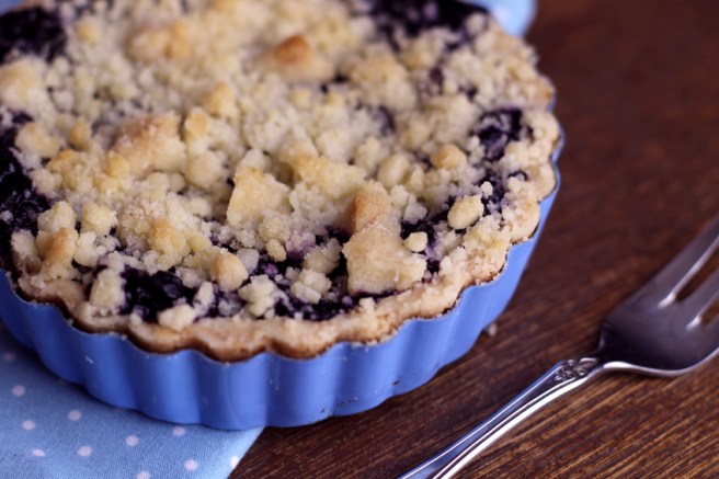 Vegane Blaubeertarte