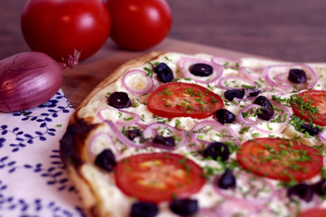 Flammkuchen vegetarisch