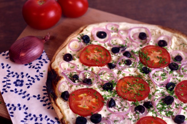 Flammkuchen vegetarisch