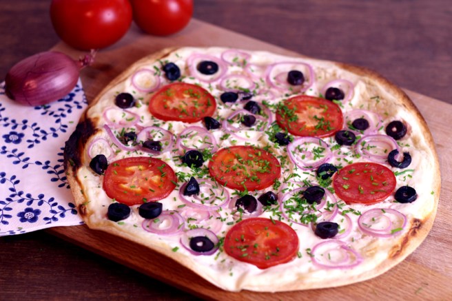 Flammkuchen vegetarisch