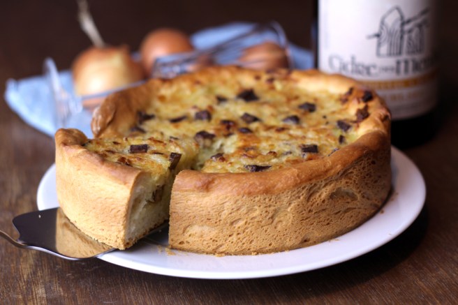 zwiebelkuchen vegetarisch räuchtertofu