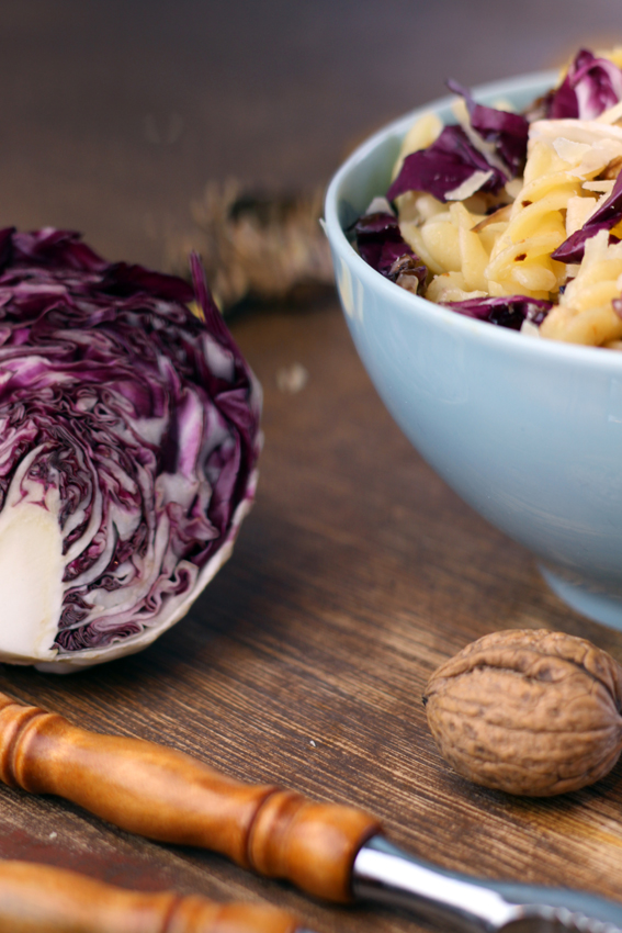 Radicchio-Pasta mit Orange